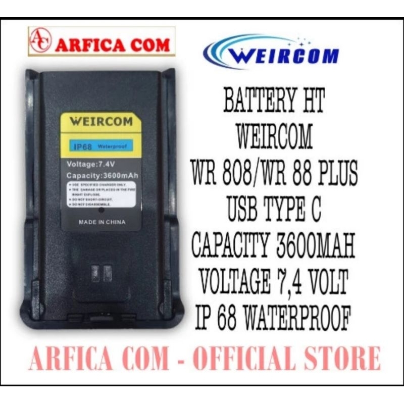 Batre HT Weircom WR 88 Plus Sport WR 88 Plus WR 808 Tipe C