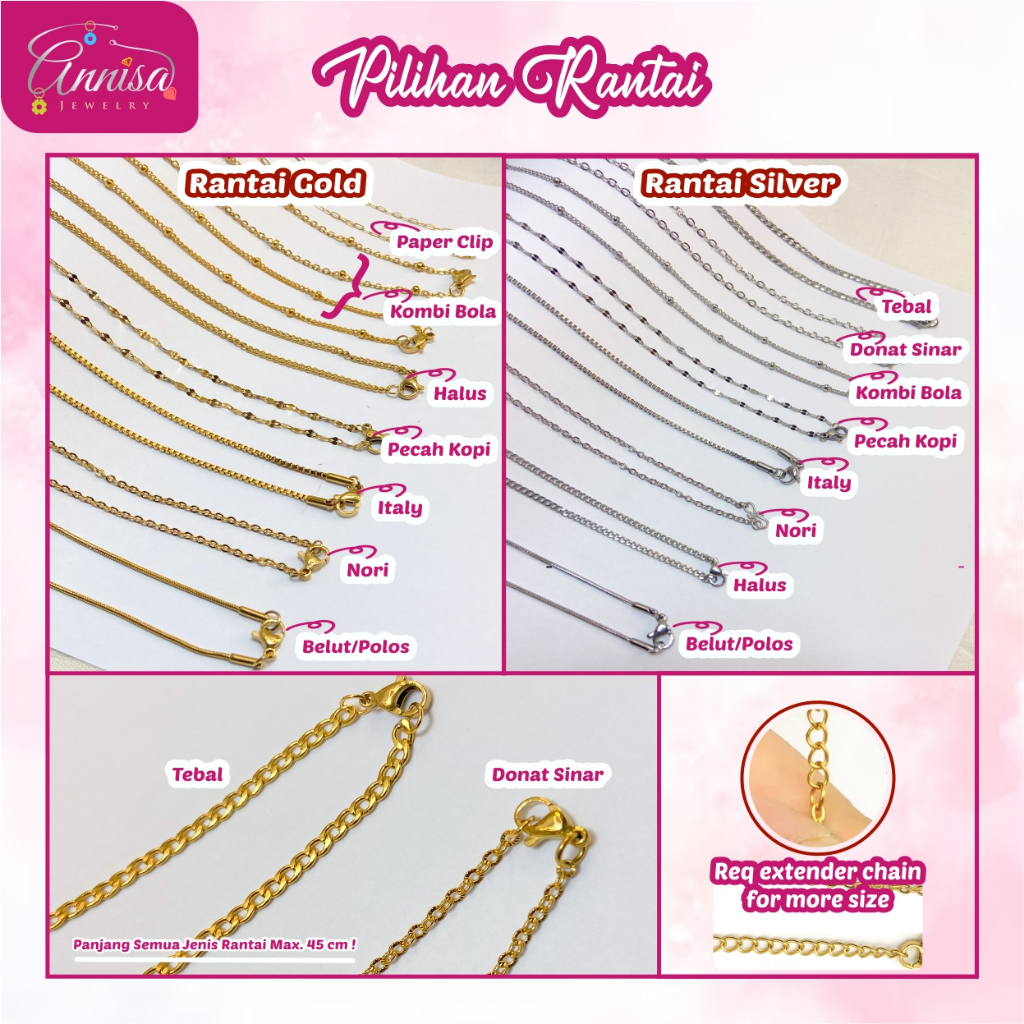 Kalung Nama grafir ukir custom nama model love kupu
