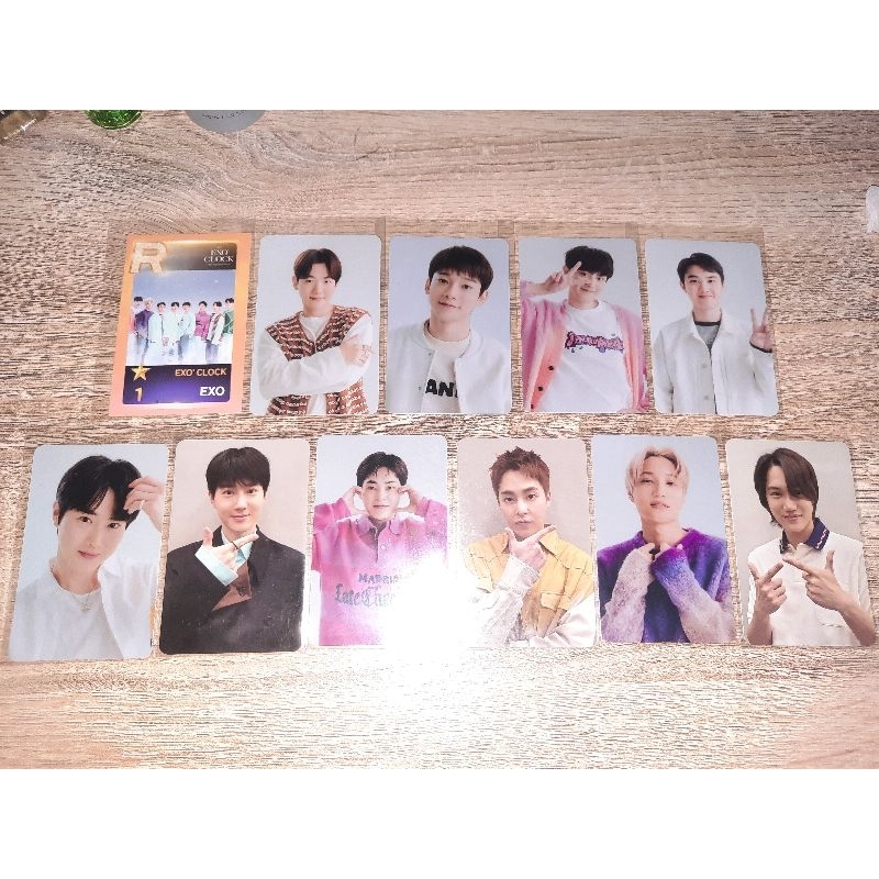 PHOTOCARD EXO CHANYEOL BAEKHYUN SUHO XIUMIN D.O KYUNGSOO KAI SEHUN CHEN EXO'CLOCK 10TH ANNIVERSARY F