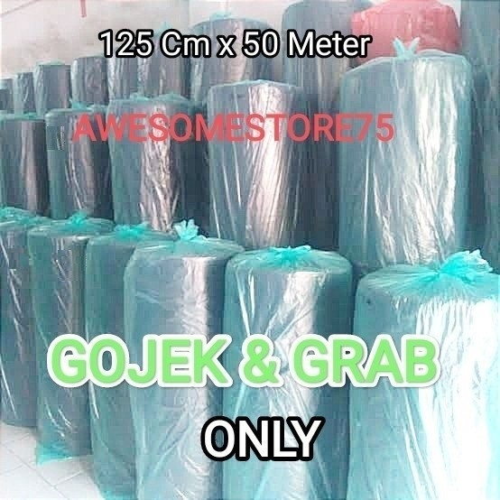 50 METER x LEBAR 125 cm BUBBLE WRAP HITAM BLACK per Roll 125 cm x 50 meter Paking Packing Plastik Pembungkus Terbaik Termurah Grosir