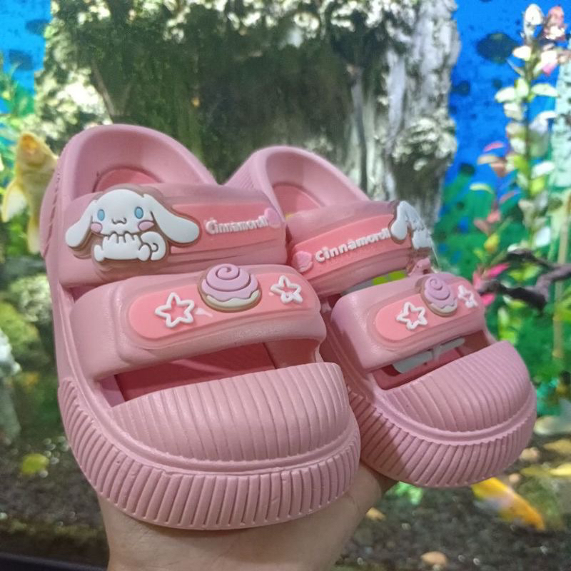 Sandal Slop Anak Perempuan Sandal Anak Ban 2 / Sandal Import Cinnamoroll Bahan Karet Eva