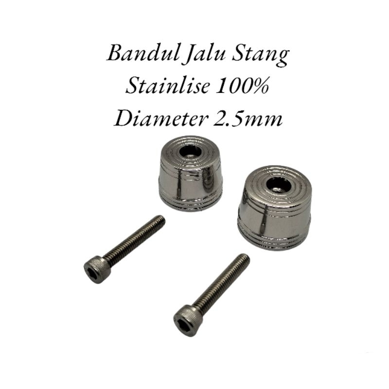 Jalu Stang Original Stainlise Baut L 10/PNP universal Motor Matic Honda Yamaha All Mio All Beat All Vario All Scoopy Genio Spacy Dill