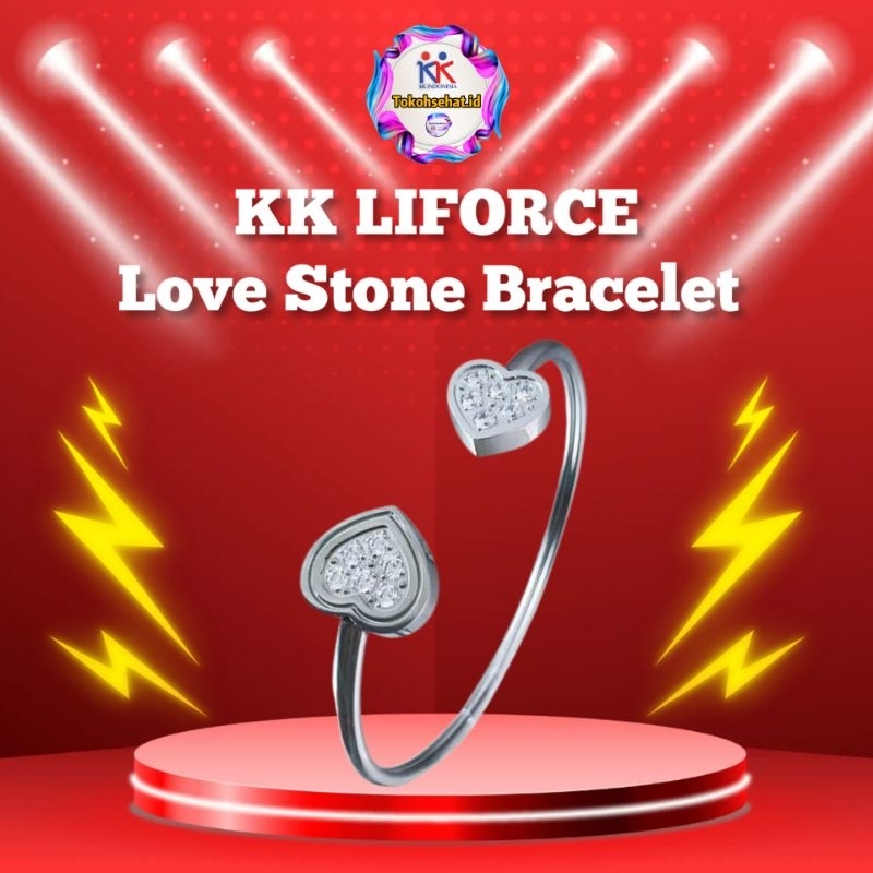 KK LIFORCE Love Stone Bracelet Gelang Kesehatan Anti Radiasi KK Liforce Original Promo KK Indonesia
