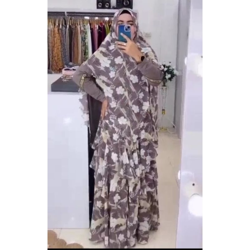Gamis set khimar yodizein