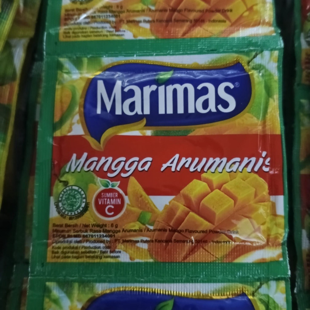 

Minuman sachet Marimas Rasa Mangga Harum manis