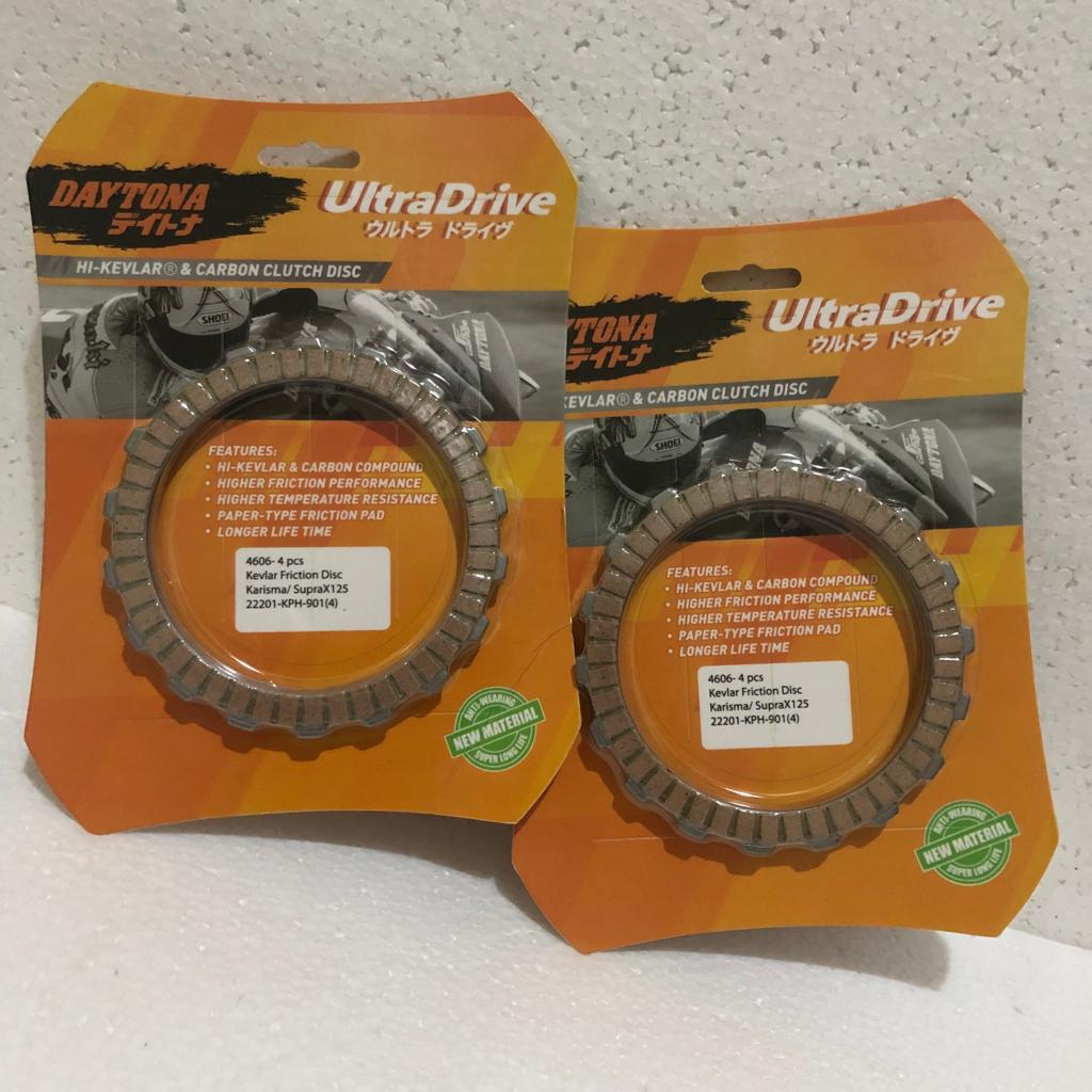 Kampas Kopling Kevlar Friction Disc Daytona Racing kode 4606 (KPH) PNP untuk Kharisma 125/ Supra 125