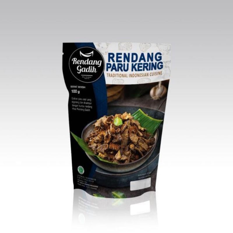 

Rendang Paru Sapi Kering - Rendang Gadih