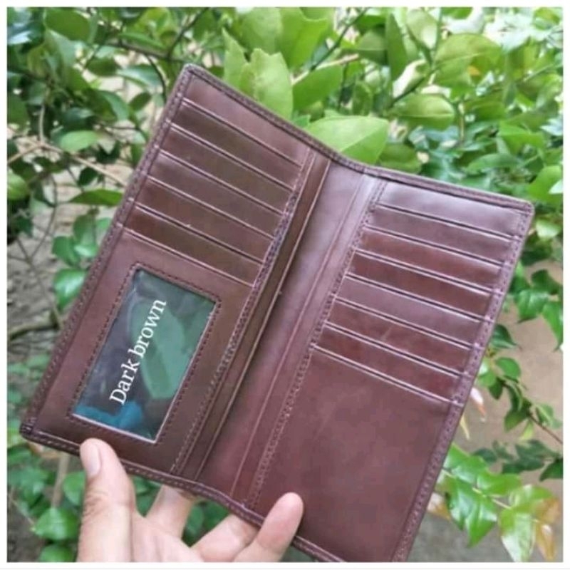 Dompet Pria Kulit Asli Original Model Panjang bnyak Slot Terbaru