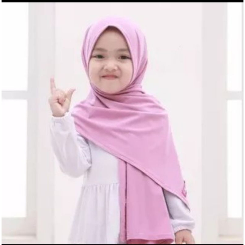 Pashmina Malay Anak Ceruty Babydoll 4-10Th