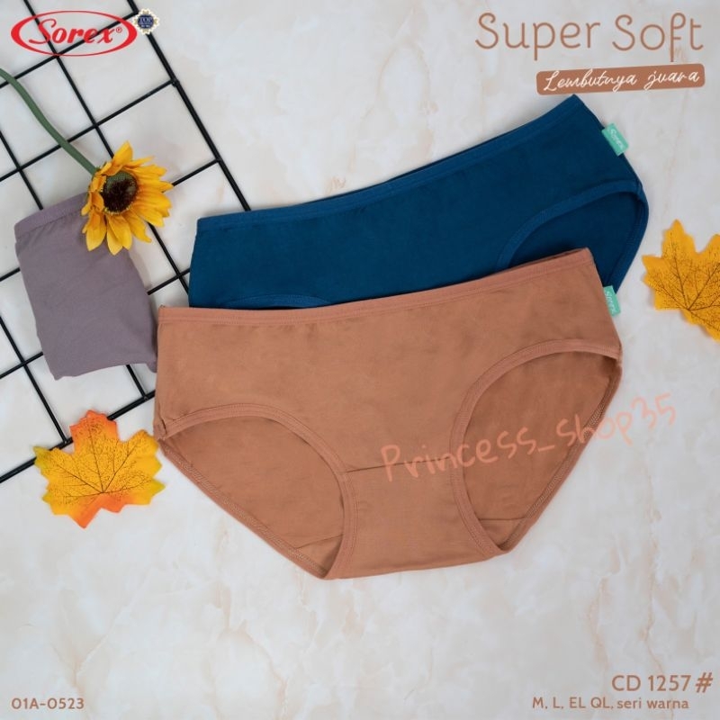 Celana Dalam Wanita Sorex Super Soft 1257 Cutting Mini Cd Wanita Sorex Super Soft 1257