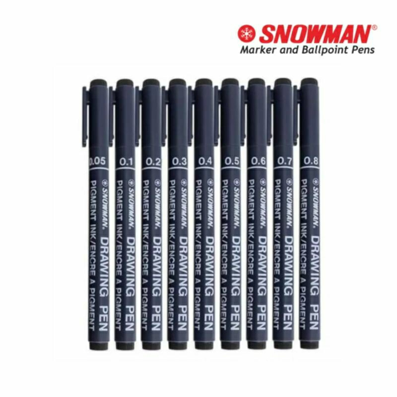 

Snowman Drawing Pen / Pulpen 0.05mm 1.0mm
