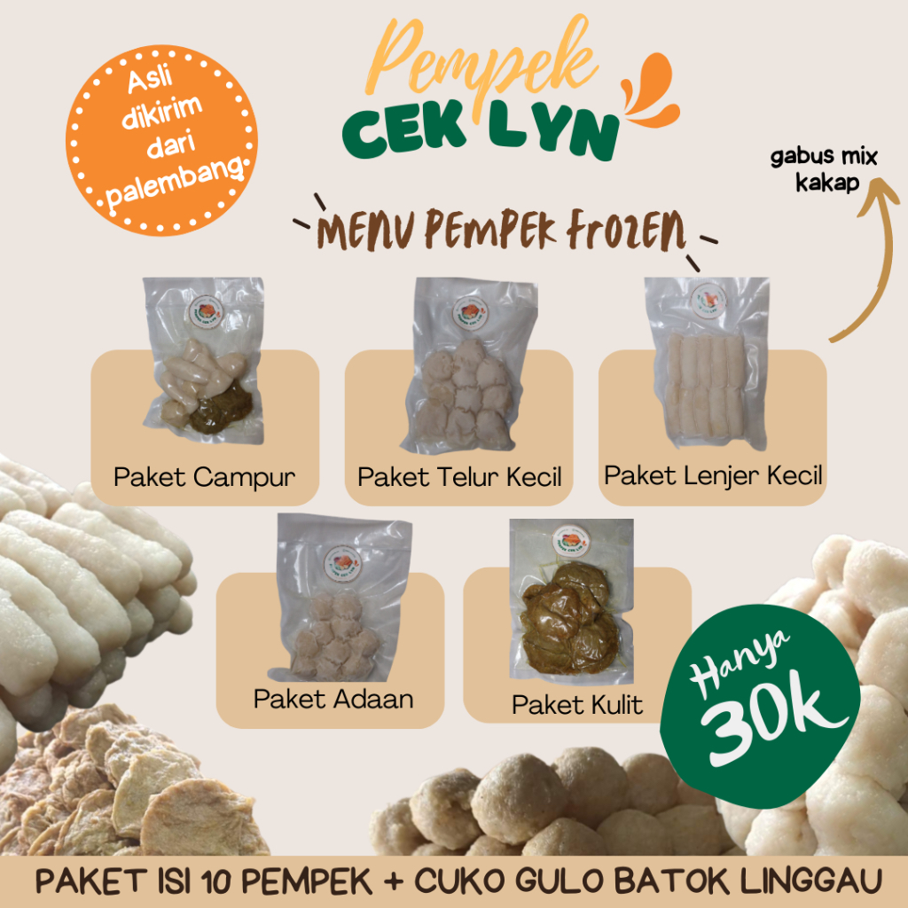 

PEMPEK ASLI PALEMBANG - CAMPUR LENJER TELOR ADAAN KULIT