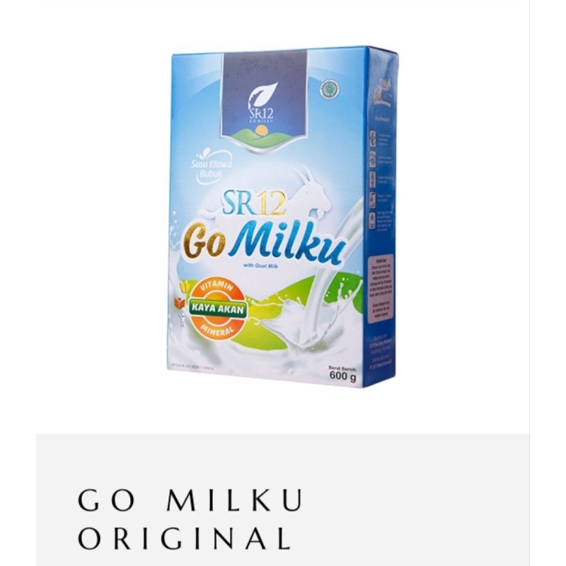 

Susu Kambing Go Milku SR12 Original (rasa original, coklat dan strawberry)