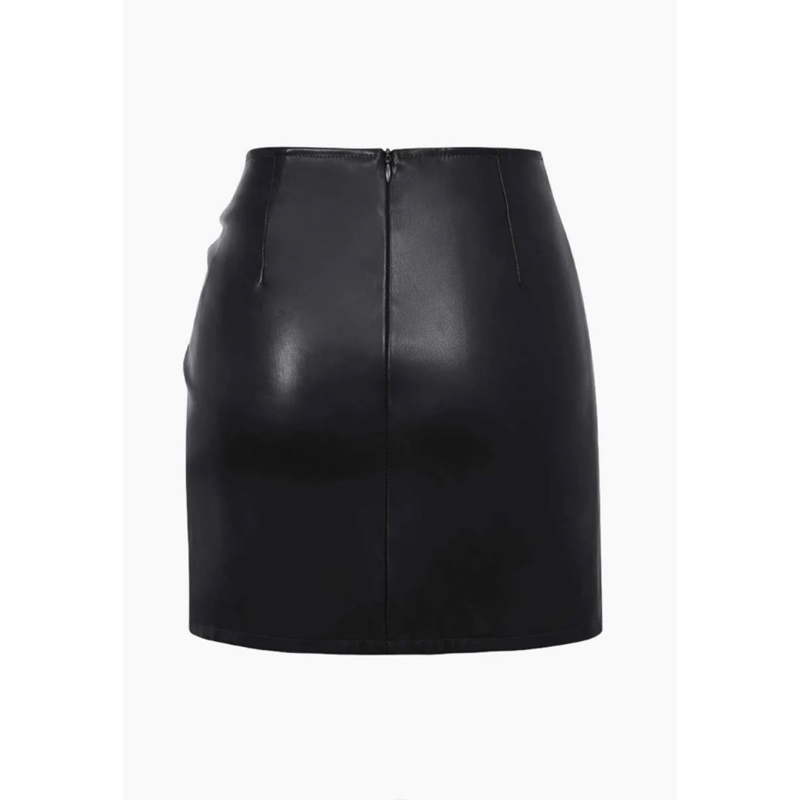 Skirt Mini Leather Rope Stretch/Melar