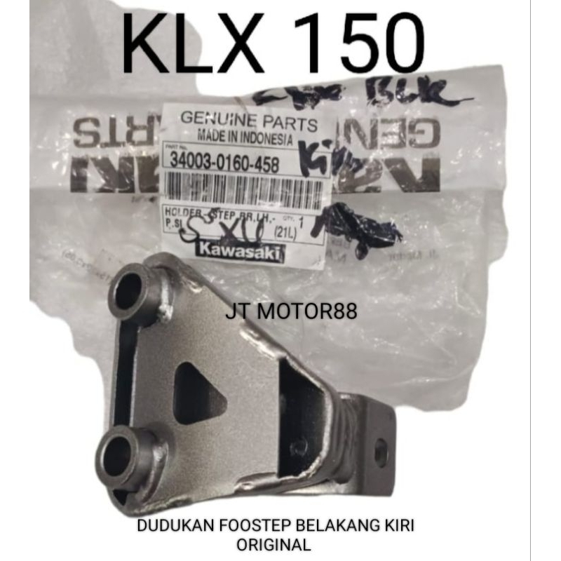 PANGKON RUMAH DUDUKAN FOOTSTEP BELAKANG KIRI KLX 150 ORIGINAL 34003 0160 458