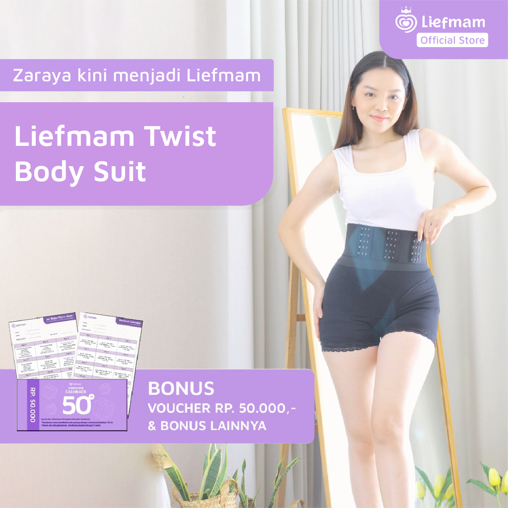 Liefmam Twist Body Suit - Korset Peramping Generasi Baru dengan Belly Wrap