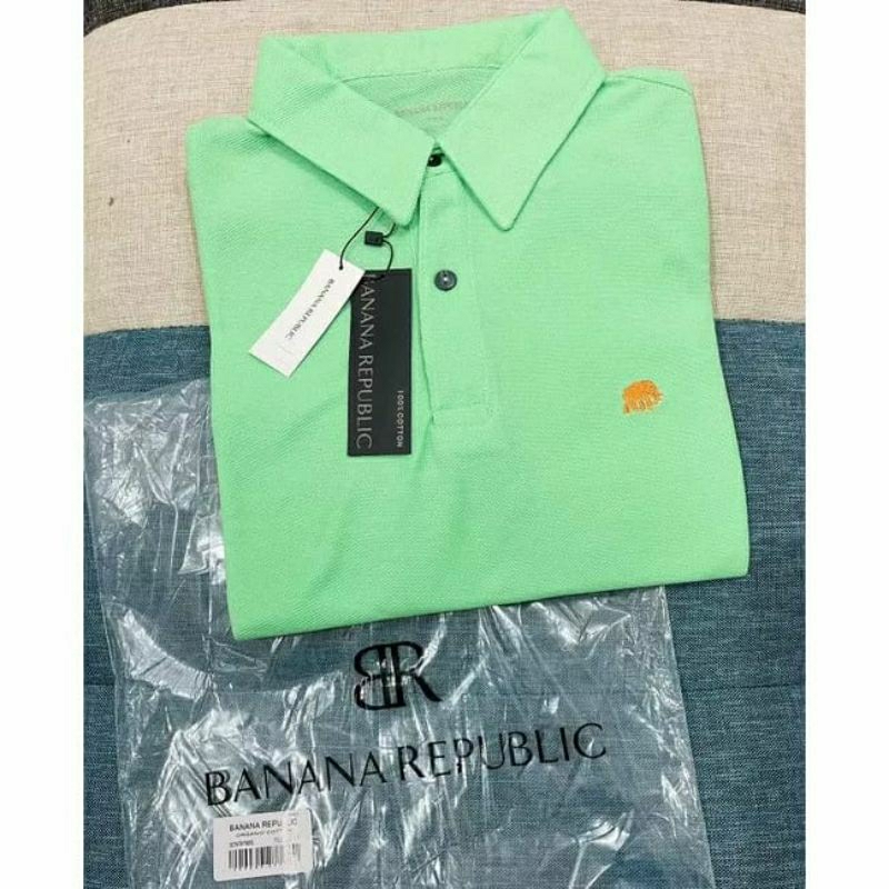 Banana republic organic cotton polo shirt man