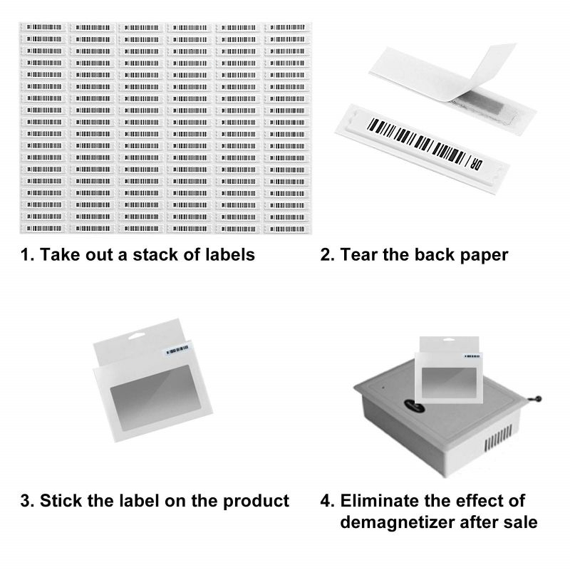 

Promo 1000pcs Sensor Alarm DR Label AM 58 KHz Sensormatic Checkpoint For Security Ritel