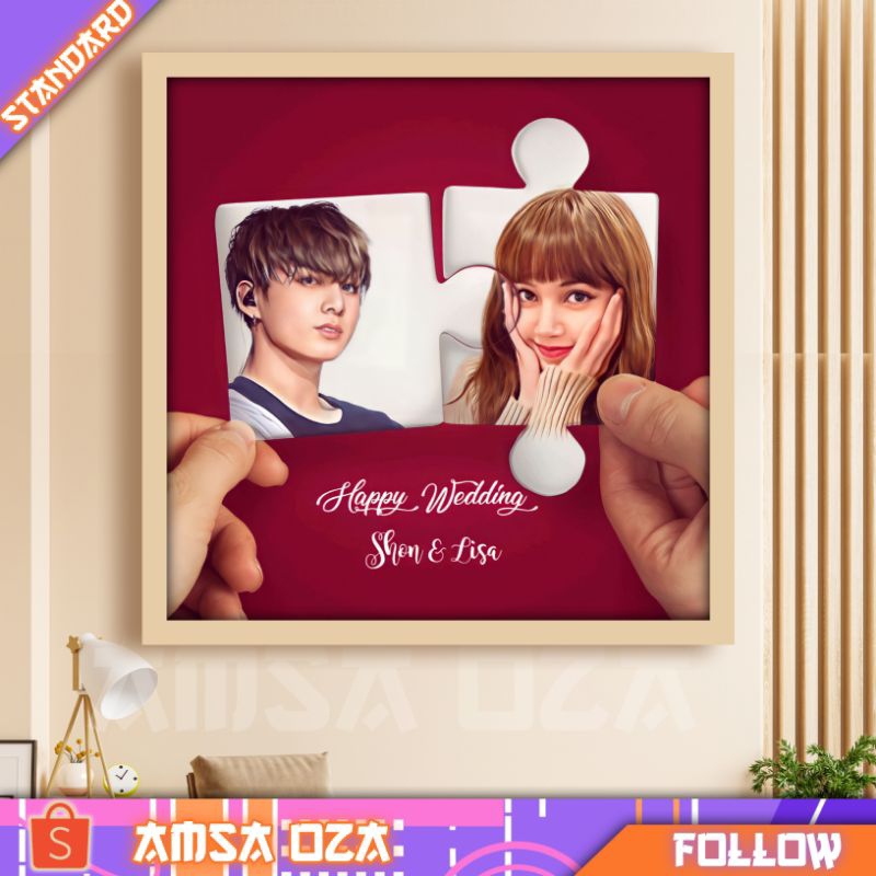 ILUSTRASI MURAH BANGET/HARGA 1 PASANGAN /vektor custom sepasang/vektor wedding/vektor anniversary /v