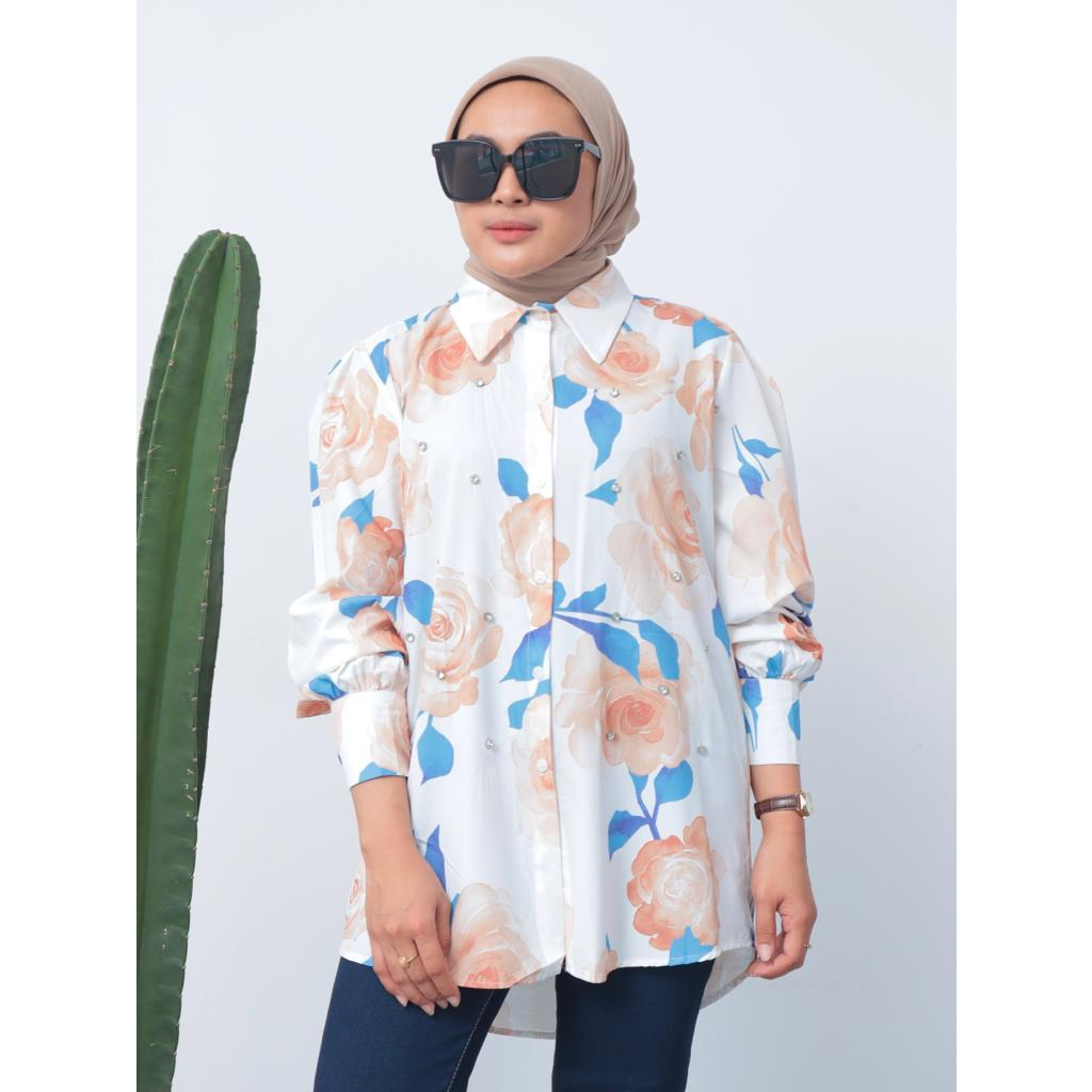 Kemeja Silk Sasy Oversize - 2301.02.054