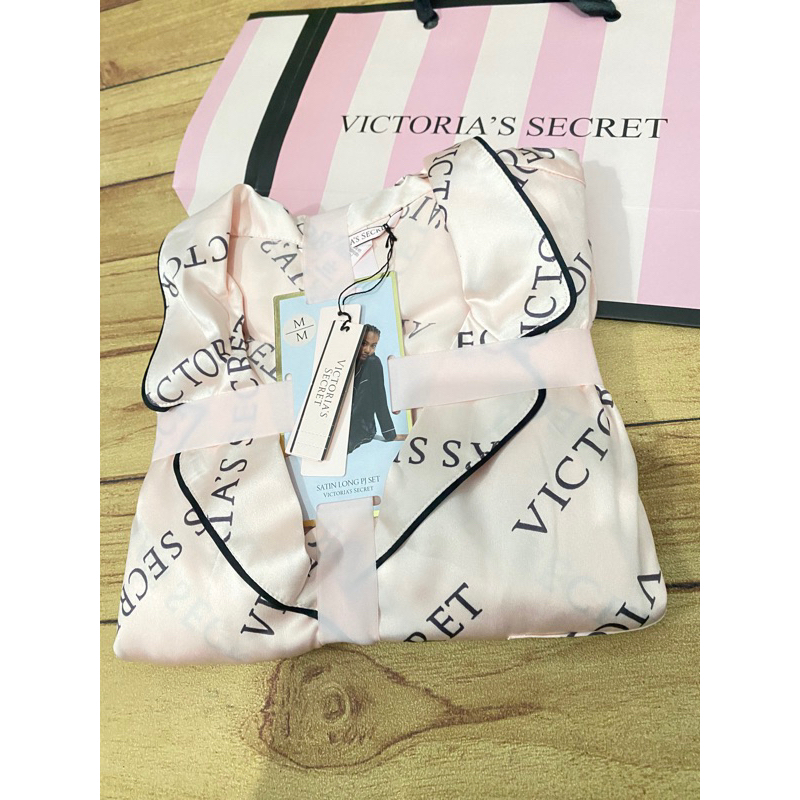 Victoria Secret Pajamas Set Long Satin