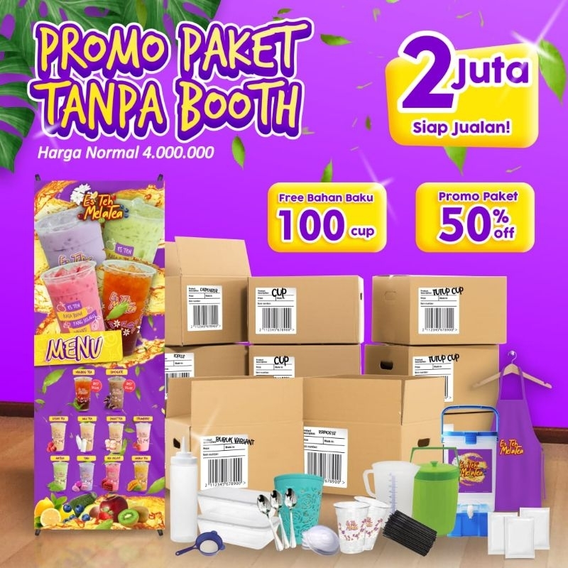 

Paket Tanpa Booth Es Teh Melatea Khusus kak Siti_Paser