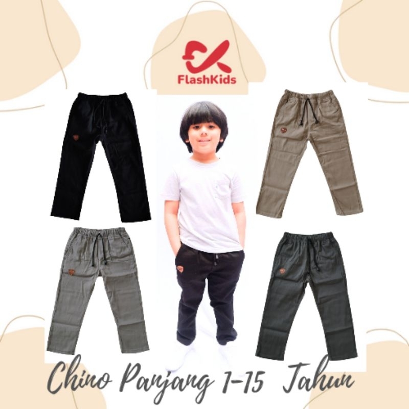 Flashkids Chino Anak Panjang 1-15 Tahun Stretch