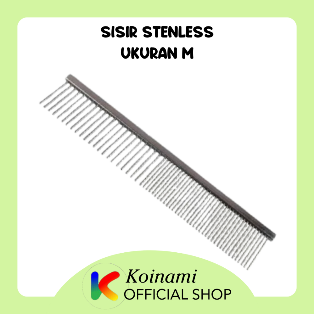 SISIR STENLES M / SISIR KUCING ANJING / GROOMING / aksesoris kucing /aksesoris anjing