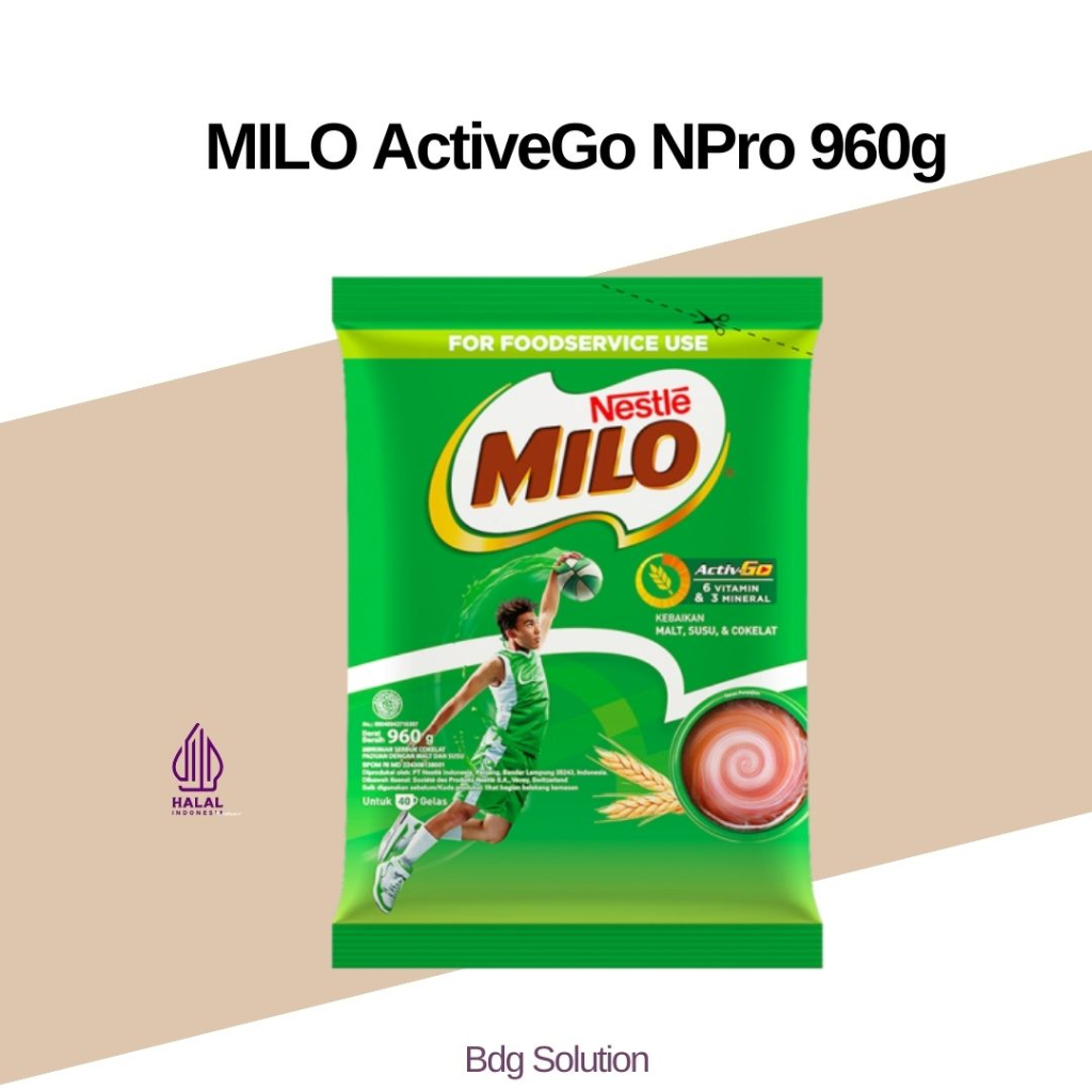 

Milo Active-Go Npro 960 gram/ Milo bubuk NESTLE