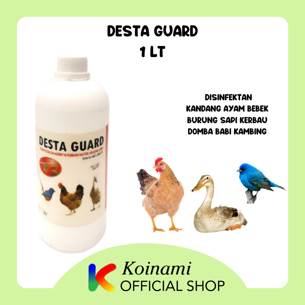 DESTA GUARD DISINFEKTAN  KANDANG AYAM BEBEK BURUNG SAPI KERBAU DOMBA BABI KAMBING / RAID ALL