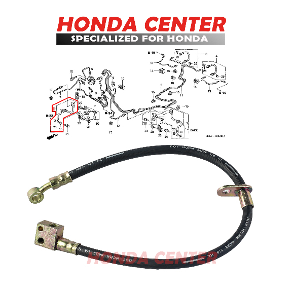 selang slang hose rem depan kiri kanan jazz gd3 city gd8 2003 2004 2005 2006 2007 2008