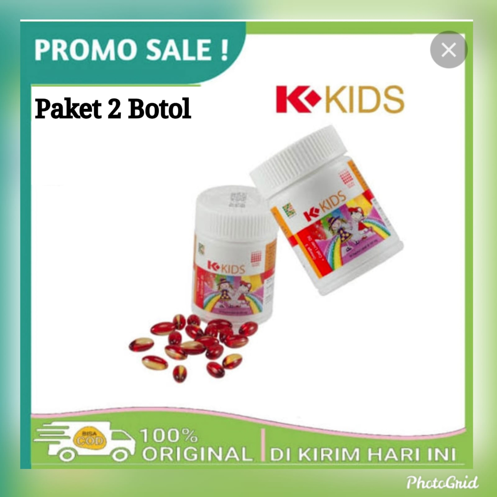 2 BOTOL OMEGA KIDS ORIGINAL 100% | VITAMIN OTAK DAN PERTUMBUHAN ANAK