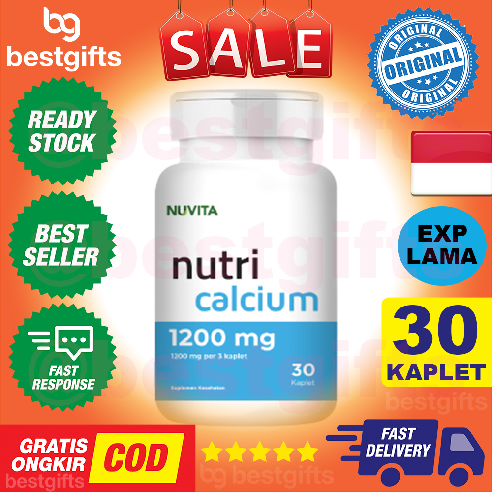 NUVITA NUTRI CALCIUM 1200 MG UNTUK MEMELIHARA KESEHATAN TULANG DAN GIGI 30 KAPLET