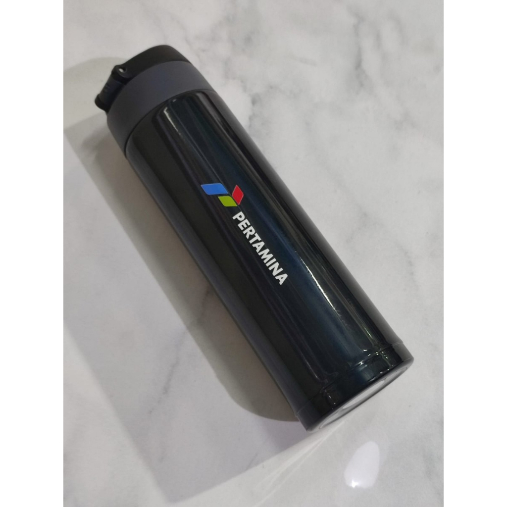 Termos Flip Custom Logo PERTAMINA / Souvenir Tumblr Custom Murah