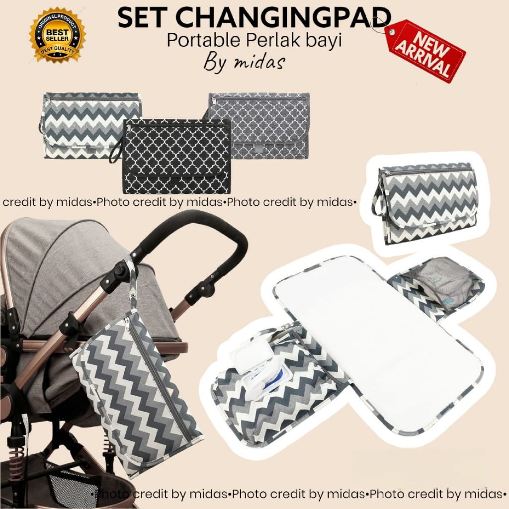 10.10 BIG SALE !! SET CHANGINGPAD / PERLAK BAYI / ALAS POPOK BAYI / ALAS MENGGANTI POPOK