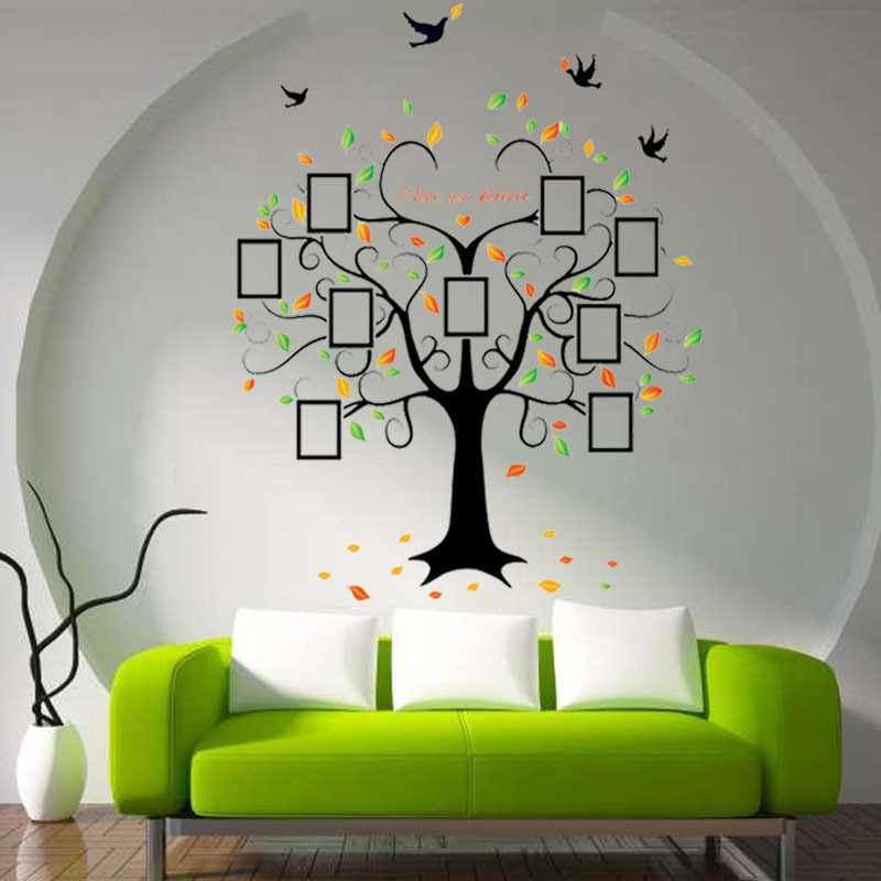 WALLSTICKER WALLSTIKER STIKER SETIKER DINDING POHON FOTO PHOTO FRAME AB WALSTICKER WALLSTIKER DEKORASI RUMAH RUANG TAMU KELUARGA KEKINIAN POHON DAUN DEKOR DECOR HIASAN DINDING MINIMALIS MINIMALIST TEMPELAN TEMBOK PINTU JENDELA KACA @banyak