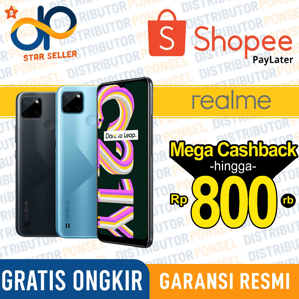 Realme C21Y 4/64 GB 3/32GB Garansi Resmi Realme C21 Y 4 GB 64 GB 3 GB 32 GB