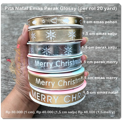 

NATL-369 : Pita Natal Emas Perak Glossy (per rol 20y)