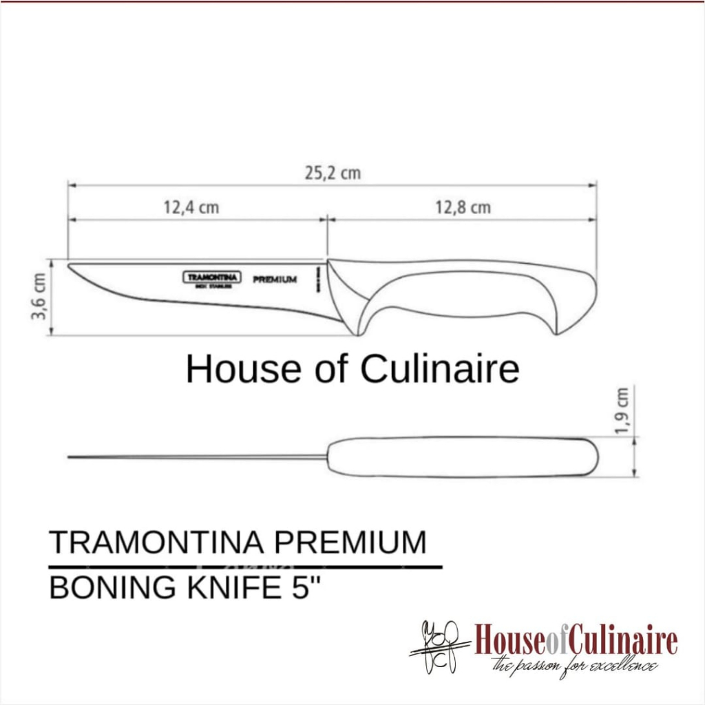 RB Tramontina Pisau Boning Knife 5" Premium Pisau Tulang 5"