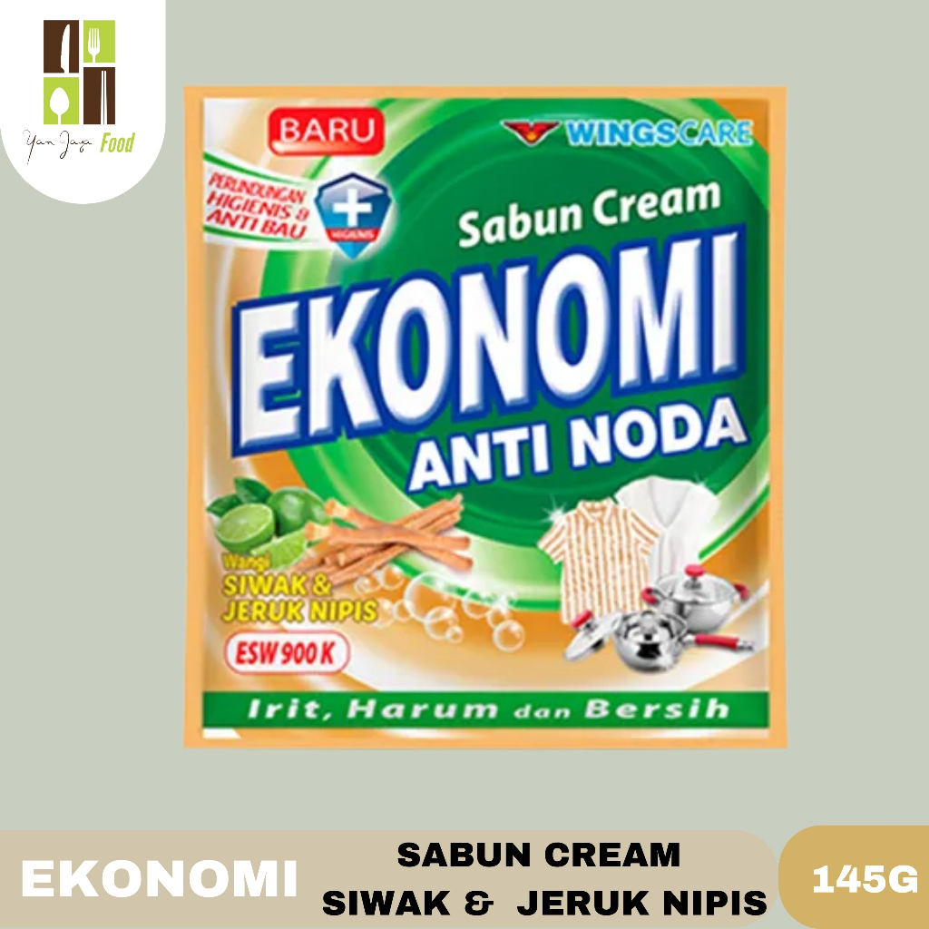 WingsCare Sabun Cream / Colek  Ekonomi Anti Noda Lemon/Pink/Violet/Putih 145g