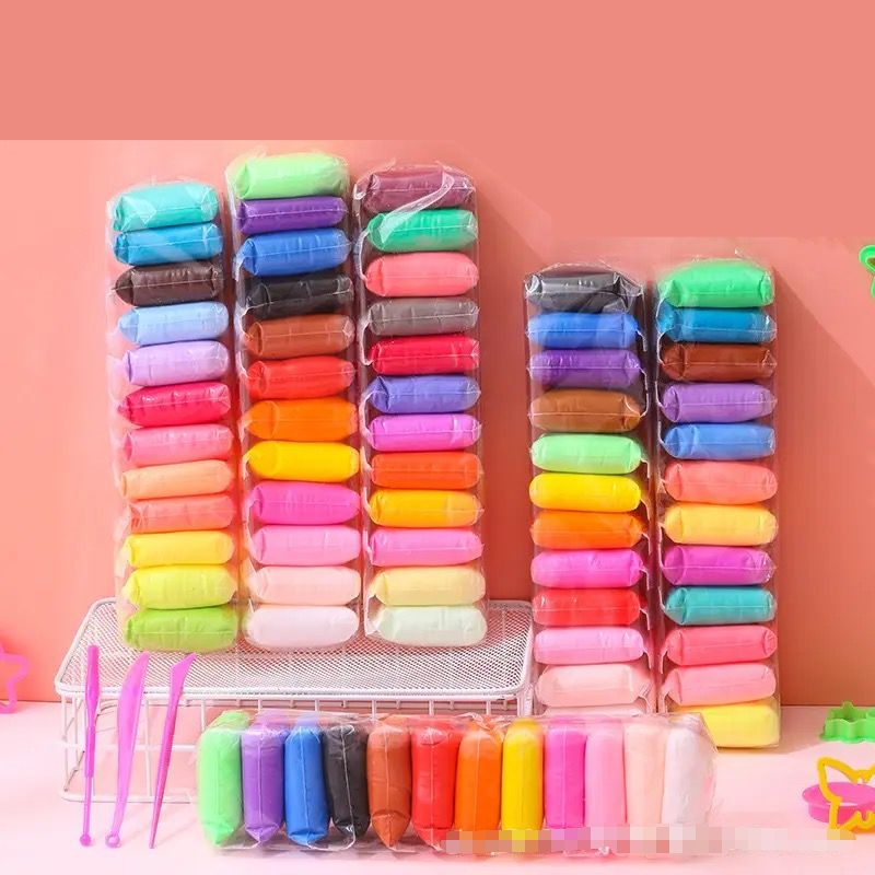 VICTORY CLAY POLYMER SUPER LIGHT RAINBOW ( 1PACK ISI 12 PCS )