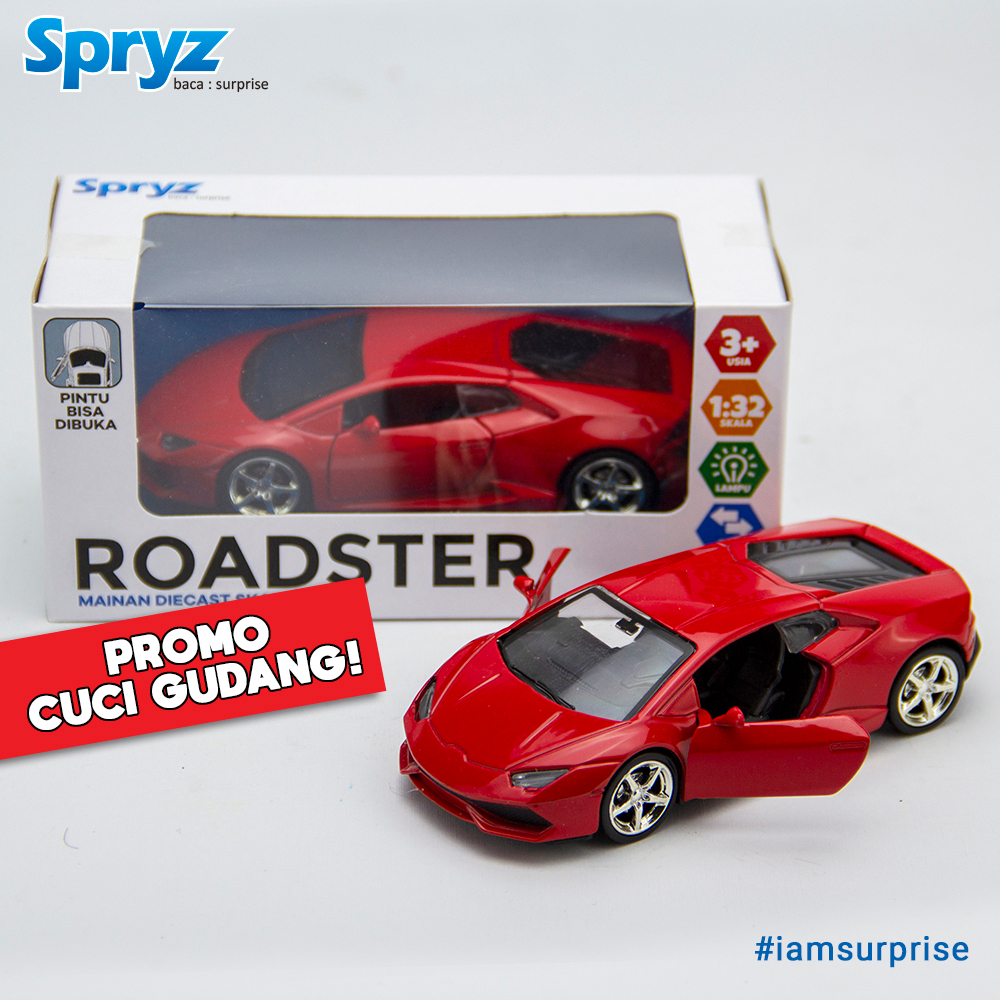 Spryz Roadster Diecast Mobil Skala 1:32 - Seri 2