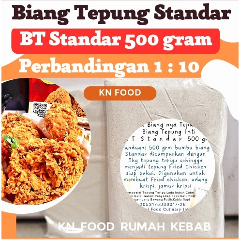 

Biang Tepung Standar 500grm- Bumbu Inti Tepung Fried Chicken - BT Standar 500grm