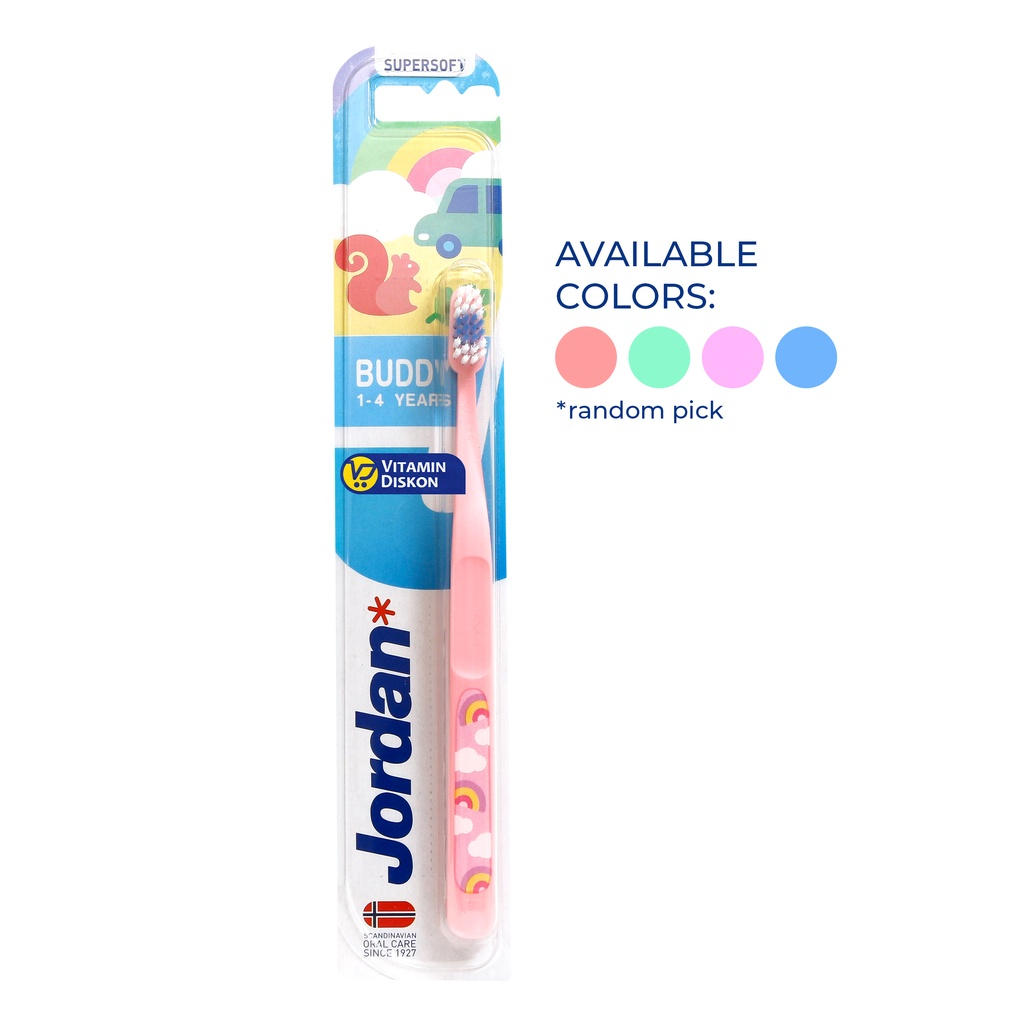Jordan Kids Tooth Brush Step 1 2 3 Soft Brush - Sikat Gigi Jordan Sikat Gigi Bayi Sikat Gigi Anak - Kabakids Store
