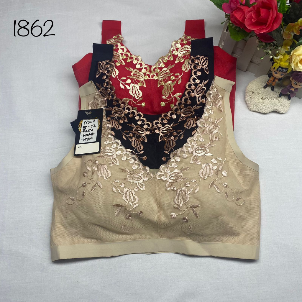 bra / bh wanita 1862 bahan halus busa tebal import