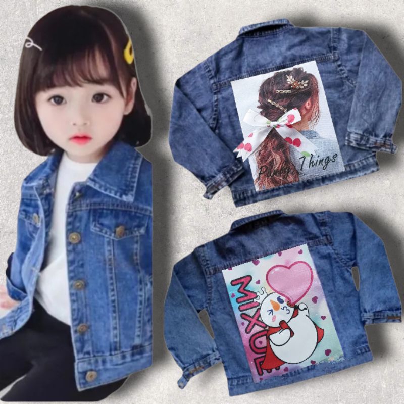 JAKET JEANS ANAK PEREMPUAN DAN LAKI-LAKI USIA 1-12 tahun