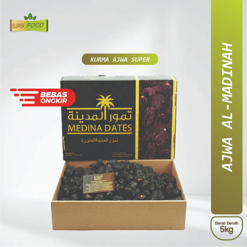 

Kurma Ajwa Al Madinah Kualitas Super 5kg