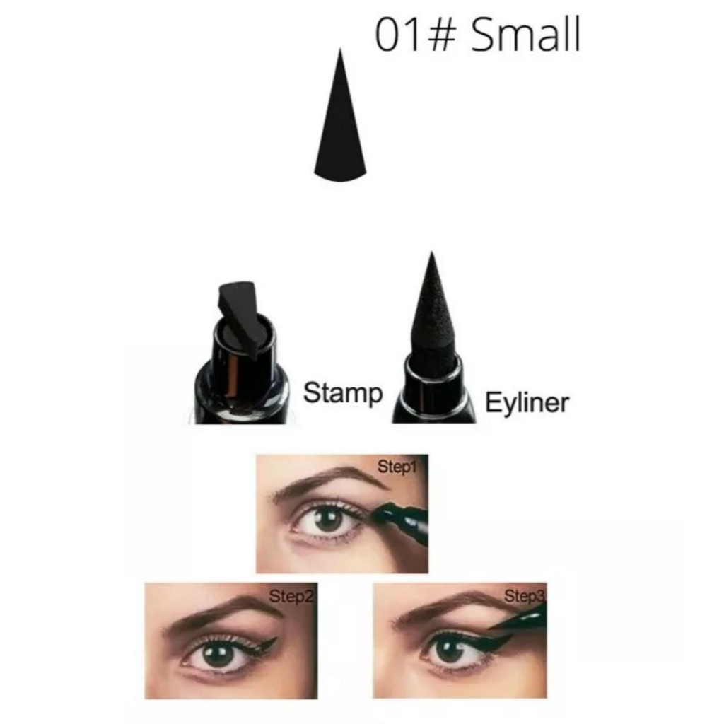 ZENCOLOR EYELINER STAMP 2 IN 1 WATERPROOF LIQUID EYELINER PEN PREMIUM TAHAN LAMA TIDAK MUDAH LUNTUR