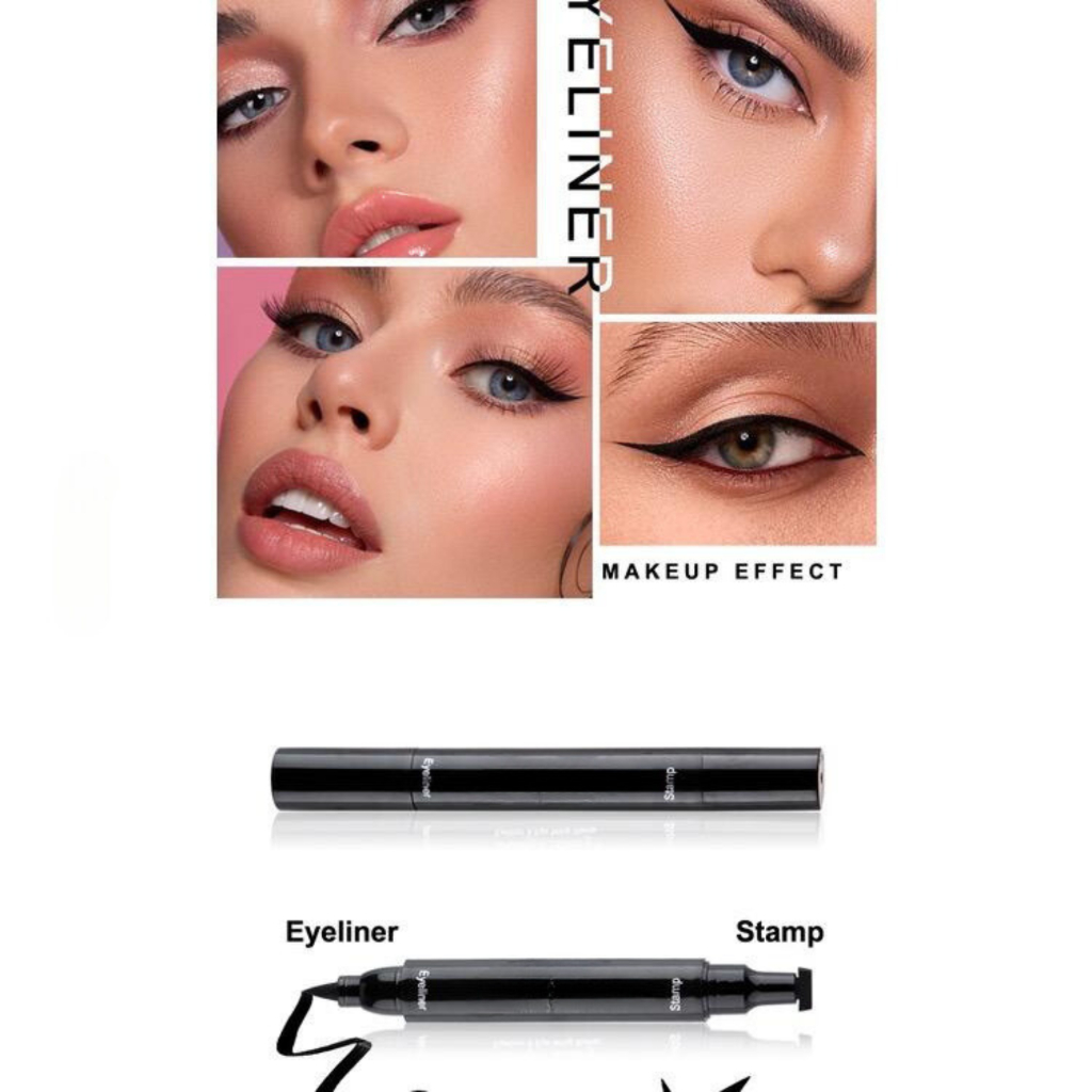ZENCOLOR EYELINER STAMP 2 IN 1 WATERPROOF LIQUID EYELINER PEN PREMIUM TAHAN LAMA TIDAK MUDAH LUNTUR