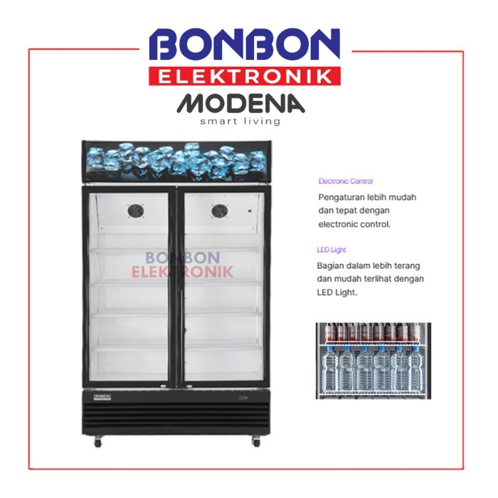 Modena Showcase Cooler 800 Liter SC 2801 L / SC2801L Freezer Minuman